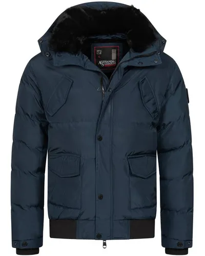 Alessandro Salvarini Winterjacke ASLeonio mit warmem Teddyfell und abnehmbarer Kapuze