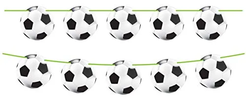 Folat 8714572262071 FußballFan Girlande, Ø 22 cm und Länge 10 Meter