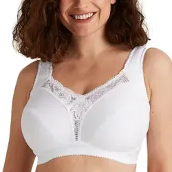 Miss Mary Sense Wireless Bra BH Weiß D 85 Damen - Funktionsunterwäsche mit bügelloser Konstruktion für maximalen Komfort und nahtloses Design – ideal für den Alltag unter T-Shirts.
