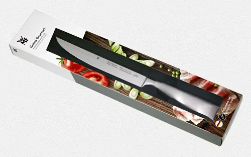 WMF GRAND GOURMET Fleischmesser 29,5 cm - Küchenmesser für präzises Schneiden von Fleisch, mit einer scharfen 17 cm Klinge aus hochwertigem Edelstahl für optimale Schnittergebnisse.