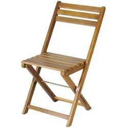 riess-ambiente Balkonstuhl Bali, Braun, Holz, Klappstuhl für Garten und Balkon - Hochwertiger klappbarer Balkonstuhl aus geöltem Akazienholz, ideal für kleine Balkone. Flexibles Design und einzigartiger Charakter für entspannte Momente im Freien.