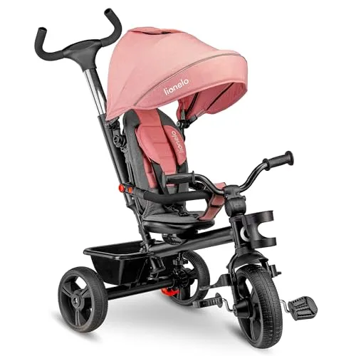 LIONELO Haari 2in1 Dreirad mit Schubstange in pink von Lionelo