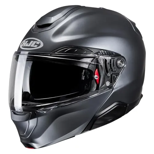 HJC RPHA91 SEMI FLAT ANTHRACITE M - Hochwertiger Motorradhelm - Motorradhelm der Kategorie RPHA91, ECE 22.06 zertifiziert, bietet optimalen Schutz und Komfort für anspruchsvolle Fahrer.