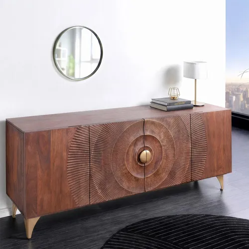 riess-ambiente Sideboard GOLDEN SUNSET 180cm braun/gold