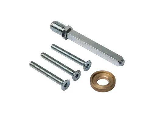 Sicherheitsbeschlag Befestigungsset 8mm Wechsel-vierkant M6 Durchzugsschrauben 54-58mm