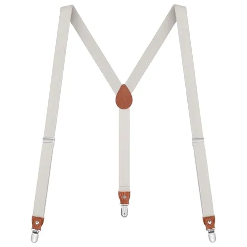 Buyless Fashion Leder-Hosenträger für Herren - 48 