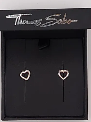 Thomas Sabo Ohrstecker aus 925 Sterlingsilber mit Zirkonia in silber von THOMAS SABO