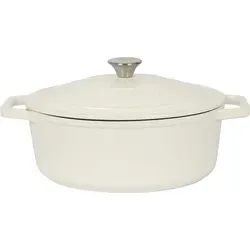 Ovale Gusseisen-Auflaufform – 4,68 l – Kieselglanz