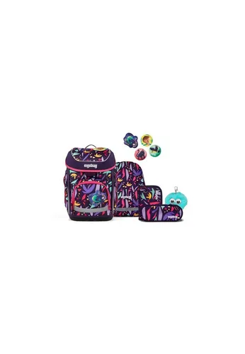 ergobag cubo Bundle Set – Ergonomischer Schulranzen 6-teilig für die 1. Klasse - Ergonomisch und individuell anpassbar für optimalen Tragekomfort. Mit durchdachter Organisation und stabiler Bodenwanne für sicheren Stand. Inklusive Sportbeutel und personalisierbaren Kletties.