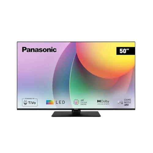 Panasonic TB-50W60AEZ schwarz - 50 Zoll 4K UHD Fernseher, beeindruckende Bildqualität und modernes Design für Ihr Zuhause