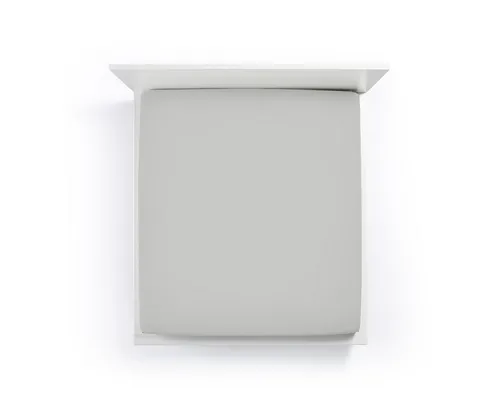 Bella Donna Jersey Alto Spannbettlaken Boxspring 200x220-200x240cm - Platin - Bettlaken für Boxspringbetten, bis 40 cm Höhe geeignet, pflegeleicht bei 60° waschbar, zertifiziert nach OEKO-TEX, ideal für ein komfortables Schlafzimmer.