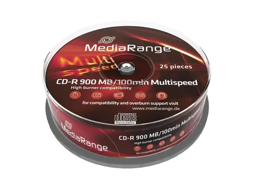 Mediarange CD-Rohling 50 (2x 25) MediaRange Rohlinge Cake25 CD-R 900MB 100min