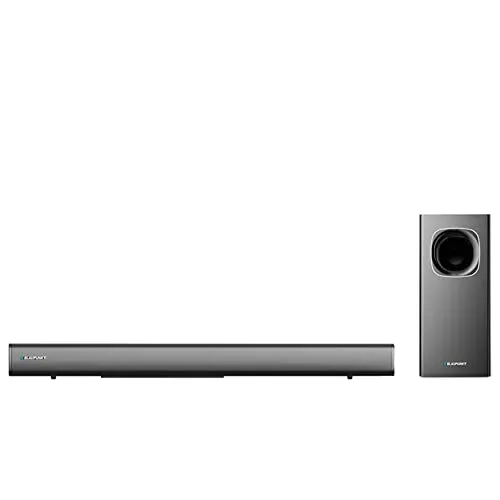 Blaupunkt LS200SUB Soundbar - Kabellose Soundbar mit 2 x 40 W + 80 W RMS-Leistung für beeindruckenden Klang, ideal für Filmabende und Musikgenuss.