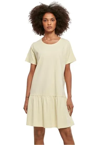 Urban Classics Damen Ladies Valance Tee Dress softyellow, L in gelb von Urban Classics