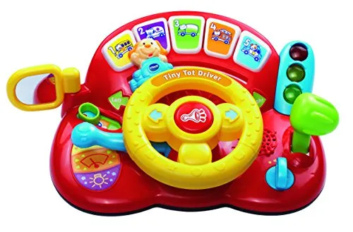 VTech 166603 Baby Tiny Tot Driver Fahrsimulator, mehrfarbig, für Babys