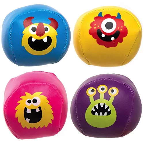Baker Ross AX273 Monster Bunch Mini Softbälle - 6 Stück, Lustiges Spielzeug für Kinder zur Winterzeit perfekte Party, Beute, Preis oder Korbfüller, Softbälle