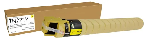 Xerox Toner kompatibel für Konica-Minolta TN-221Y - Recycelter Toner für Bizhub C227/C287-Serie, umweltschonend und mit hoher Kapazität von 21000 Seiten für professionelle Druckergebnisse.