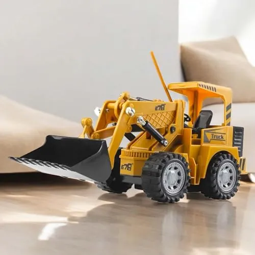 RC ferngesteuertes Baustellenfahrzeug, Spielzeug mit robuster Konstruktion für Kinder in jungen Jahren und Erwachsene u. Erwachsene, Bagger-Modell mit Akku ist ferngesteuert, Ideal f. Baufahrzeug-Fans