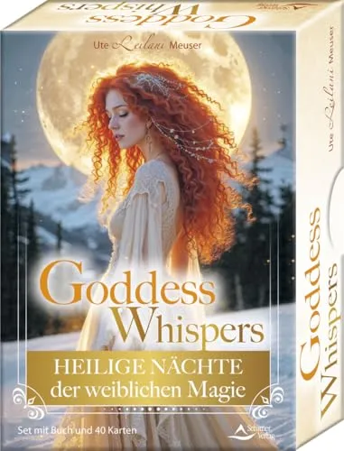 Goddess Whispers - Heilige Nächte der weiblichen Magie: Set mit Buch und 40 Karten - Politikwissenschaft: Entdecken Sie die Kraft weiblicher Magie mit diesem einzigartigen Set, das ein inspirierendes Buch und 40 Karten für spirituelle Praktiken kombiniert.