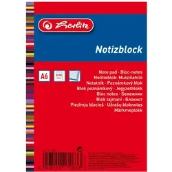 Herlitz Haushaltsnotizblock A6 50 Bl. kar. 8 Stk.