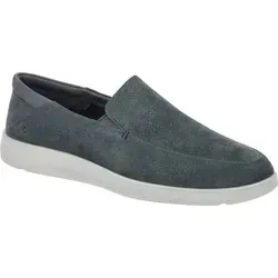 Ecco S Li Hybrid M Slp Sue Lea - 52037405415 - Blau Slipper 44 EU - Sneaker aus hochwertigem Leder, komfortabler Schlupfschuh für optimalen Tragekomfort im Alltag.