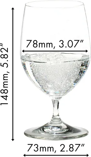 Riedel Vinum 6416/02 Wasserglas - Gläser für stilvolles Wasser, maschinell hergestelltes Kristallglas, spülmaschinenfest und ideal für feine Weine.
