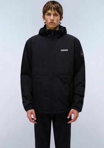 Napapijri A-tundra Wint 1 black beauty (941) S - Funktionsjacke für Herren, wasserdicht und winddicht, aus 30% recyceltem Material, ideal für Outdoor-Aktivitäten bei jedem Wetter.