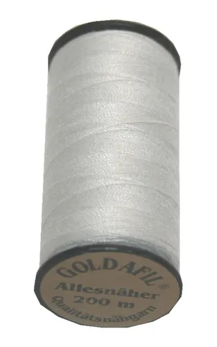  0,02€/m) Nähmaschinen Nähgarn Polyester 40/2 silbergrau 200m (1002