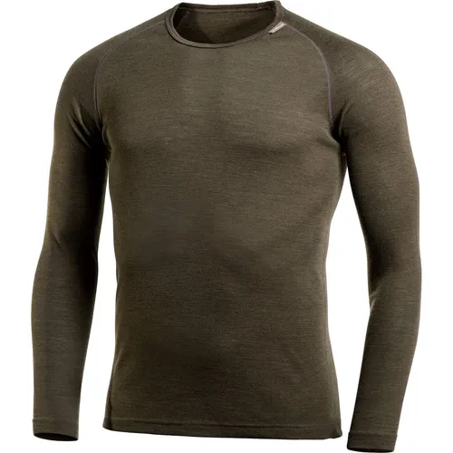 Woolpower Crewneck Lite pine green XL - Unisex Unterwäsche aus 80% Merinowolle, ideal für den Sommer. Leicht, atmungsaktiv und bis 60°C maschinenwaschbar, perfekt für wechselnde Wetterbedingungen.
