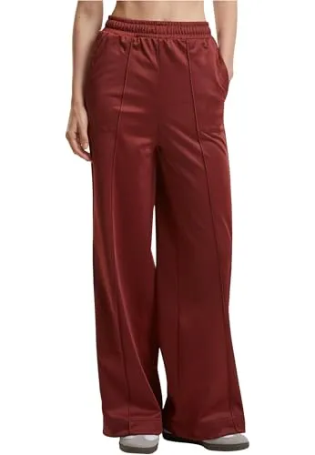 Urban Classics Damen Hose Ladies Pin Tuck Track Pants, lässige Joggingshose für Frauen, Weites Bein, Größen XS-5XL