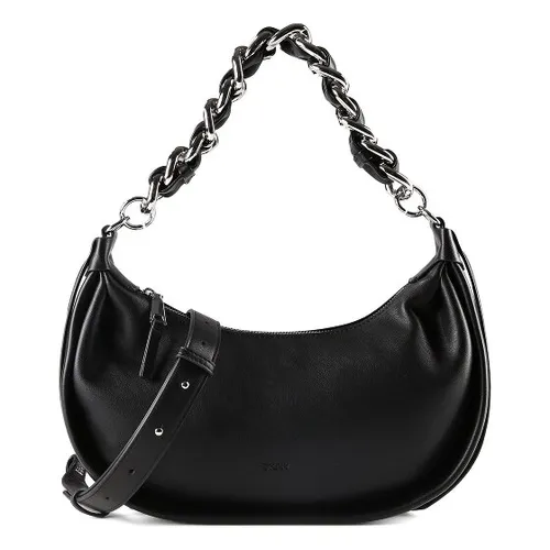 DKNY Fiona Schultertasche 27.5 cm – Elegante Schwarz - Stylische DKNY Fiona Schultertasche in Schwarz, 27.5 cm groß, ideal für den täglichen Gebrauch mit modernem Design und praktischen Fächern.