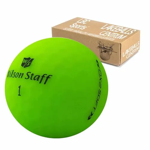 Wilson Staff Dx2 / Duo Soft Optix Golfbälle - AAAAA - PremiumSelection - Grün - Mattes Finish - Lakeballs - gebrauchte Golfbälle - im Netzbeutel 24