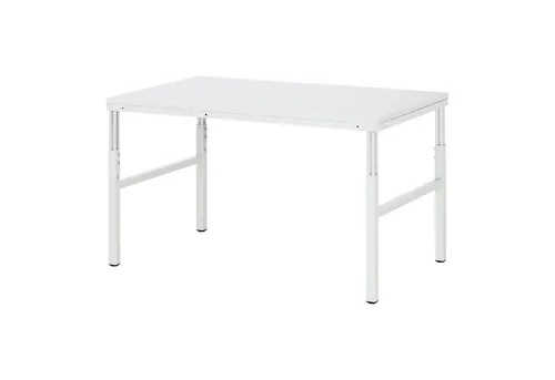 Arbeitstisch Basis Serie E - Melamin-Platte 22mm, B1500xT900xH650-1000mm - Robuster Arbeitstisch für Werkstatteinrichtungen mit spritzwasserfester Melaminharzplatte, höhenverstellbar und bis 450 kg belastbar – ideal für professionelle Anwendungen.