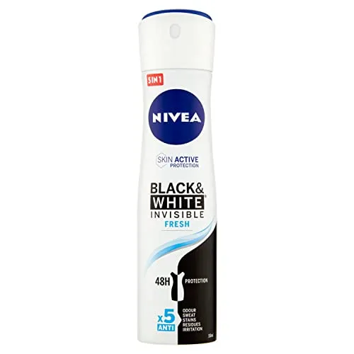 NIVEA Damen-Lufterfrischer Spray Invisible For Black&White Fresh - 150 ml, 150 ml
