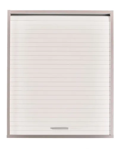 SIMMOB Rollladenschrank Küchenschrank mit höhenverstellbaren Böden, Aluminium-Weiß, 72x60x35 cm