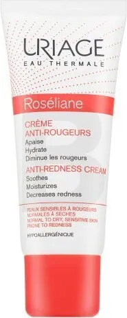 Uriage Roseliane Creme gegen Rötungen - Beruhigende Tagespflege mit SHEA BUTTER & GINSENG - Tagespflege zur Minderung von Rötungen, angereichert mit Uriage Thermalwasser für intensive Feuchtigkeit und Schutz. Ideal für empfindliche Haut, dermatologisch empfohlen.
