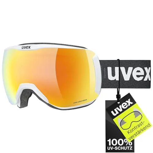 Uvex Downhill 2100 CV Skibrille - Kontraststeigernd für Damen & Herren - Skibrillen mit uvex colorvision Technologie für verbesserte Farbwahrnehmung und maximaler beschlagfreier Sicht dank supravision Anti-fog Beschichtung. Ideal für klare Sicht bei allen Wetterbedingungen.