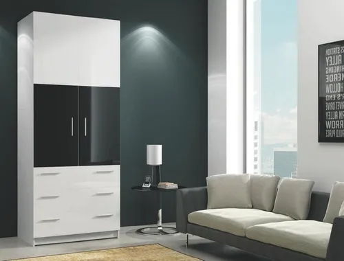 Hochschrank Wäscheschrank mit Schubfächern
