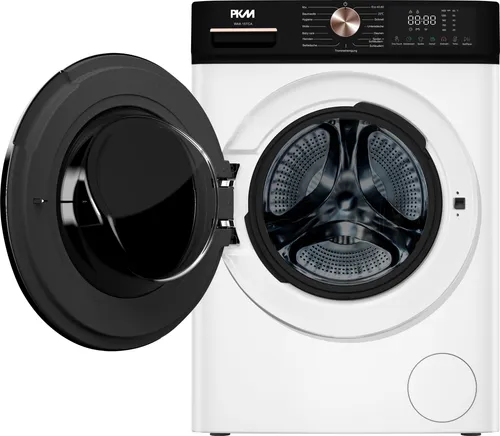 PKM WA8-15TCA Waschmaschine - 8 kg, 1400 U/Min, 15 Programme, weiß - Waschmaschine mit 8 kg Fassungsvermögen und 15 Programmen, darunter ECO und Schnell. Der leistungsstarke BLDC Motor sorgt für leisen, effizienten Betrieb.