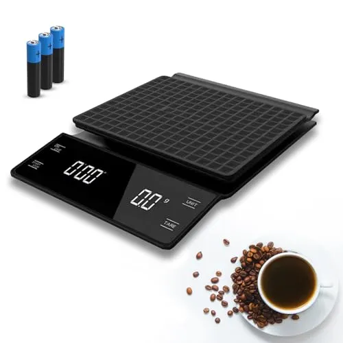 LEVADA PLUS Multifunktionale Kaffeewaage und Küchenwaage mit Timer