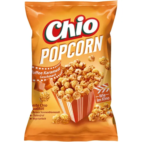 Chio Ready Made Popcorn Toffee Karamell 120g Packung