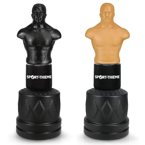 Sport-Thieme Boxdummy Boxing Man - Höhenverstellbarer Trainingsdummy - Box-Dummies: Realistischer Standboxdummy mit optimaler Standsicherheit durch bis zu 126 kg schwere Base, ideal für Boxen, MMA und Kickboxen.