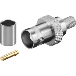 GOOBAY 11358 - BNC-Crimpkupplung, RG59-/U, 75 Ohm