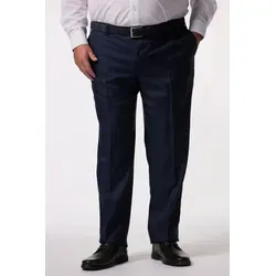 Men Plus Herren Übergrößen Businesshose Florenz Bauchfit in Navy blau - Komfortable Businesshose mit speziellem Schnitt bis Größe 72/36. Der Komfortbund sorgt für einen perfekten Sitz unter dem Bauch. Ideal für stilvolle Kombinationen mit Sakko und Weste.