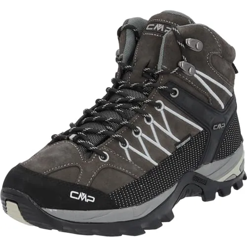 CMP Rigel Mid Trekking Shoes WP grey (U862) 42 - Wanderschuhe für Herren, wasserdicht und atmungsaktiv, mit griffiger Sohle für optimalen Halt auf jedem Terrain.