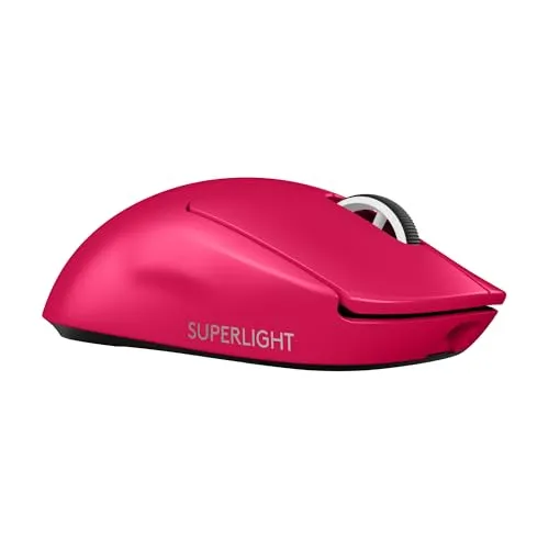 Logitech PRO X Superlight 2 Magenta - Kabellose Gaming Maus - Mäuse mit LIGHTSPEED Technologie und HERO 2 Sensor, ultra leicht mit nur 60 g für blitzschnelle Reaktionen und präzise Steuerung.