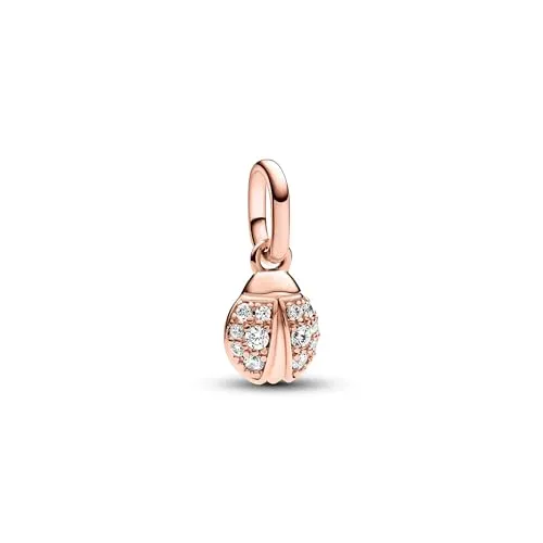 PANDORA ME Glücks-Marienkäfer Mini-Charm-Anhänger in rosegold von Pandora
