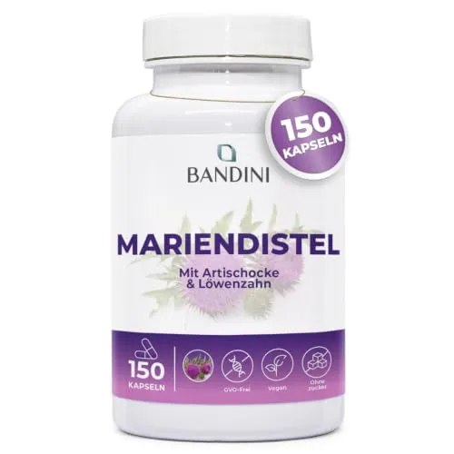 Bandini® Mariendistel Artischocke und Löwenzahn- Komplex | 150 Kapseln