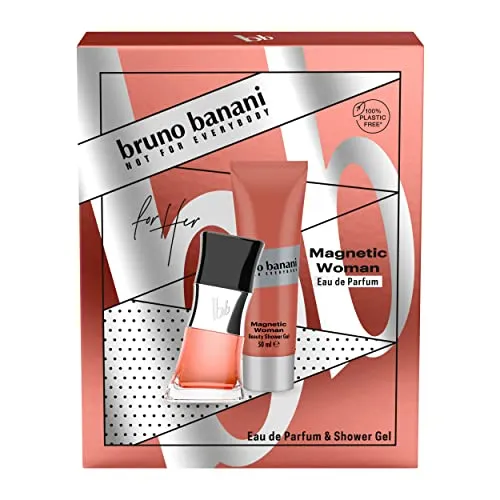 Produktbild bruno banani Geschenkpackung MAGNETIC Woman Eau de Parfum 30ml + Duschgel 50ml