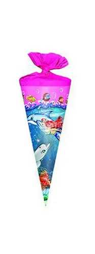 Livepac Office Schultüte Schultüte / Zuckertüte / Länge: 25cm / rund / 